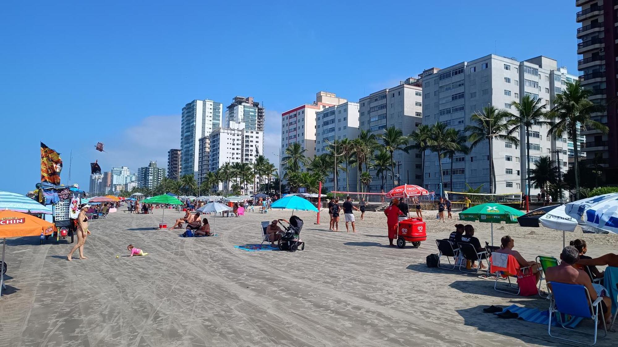 Apartamento Pe Na Areia Vila Caicara Praia Grande  Eksteriør bilde