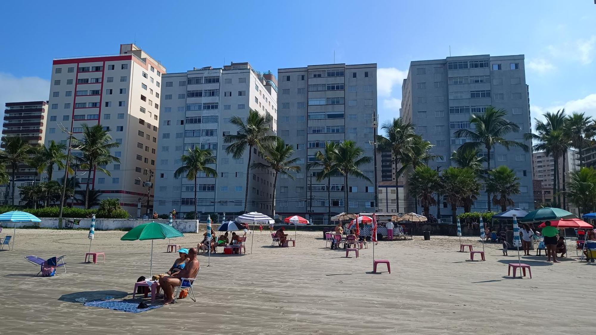 Apartamento Pe Na Areia Vila Caicara Praia Grande  Eksteriør bilde