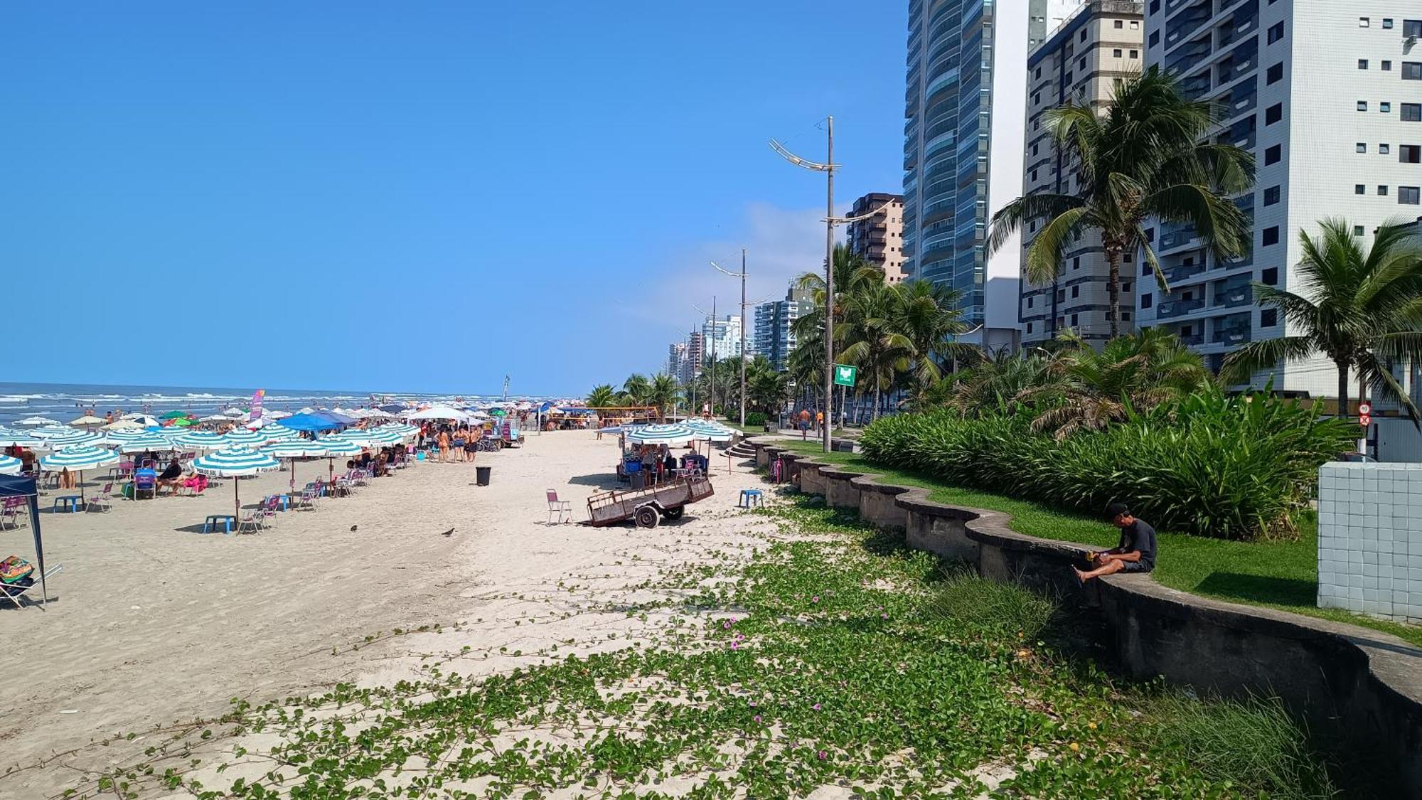 Apartamento Pe Na Areia Vila Caicara Praia Grande  Eksteriør bilde